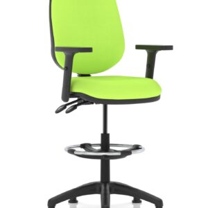 Eclipse Plus II Task Operator Office Chair with Hi Rise Draughtsman Kit - Image 17