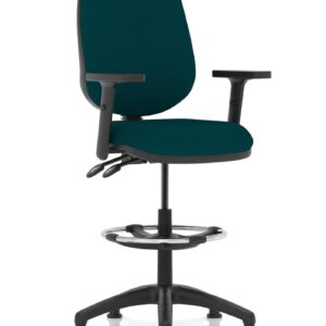 Eclipse Plus II Task Operator Office Chair with Hi Rise Draughtsman Kit - Image 22