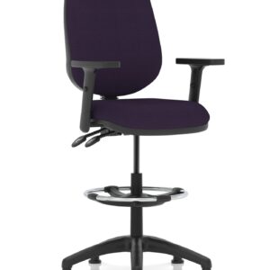 Eclipse Plus II Task Operator Office Chair with Hi Rise Draughtsman Kit - Image 23