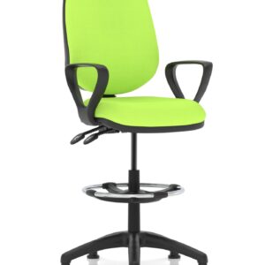 Eclipse Plus II Task Operator Office Chair with Hi Rise Draughtsman Kit - Image 25