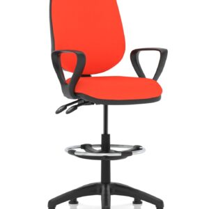 Eclipse Plus II Task Operator Office Chair with Hi Rise Draughtsman Kit - Image 27