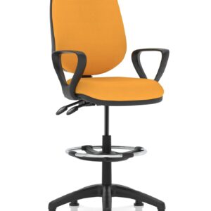 Eclipse Plus II Task Operator Office Chair with Hi Rise Draughtsman Kit - Image 28