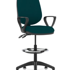 Eclipse Plus II Task Operator Office Chair with Hi Rise Draughtsman Kit - Image 30