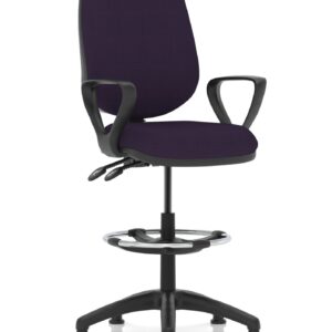 Eclipse Plus II Task Operator Office Chair with Hi Rise Draughtsman Kit - Image 31