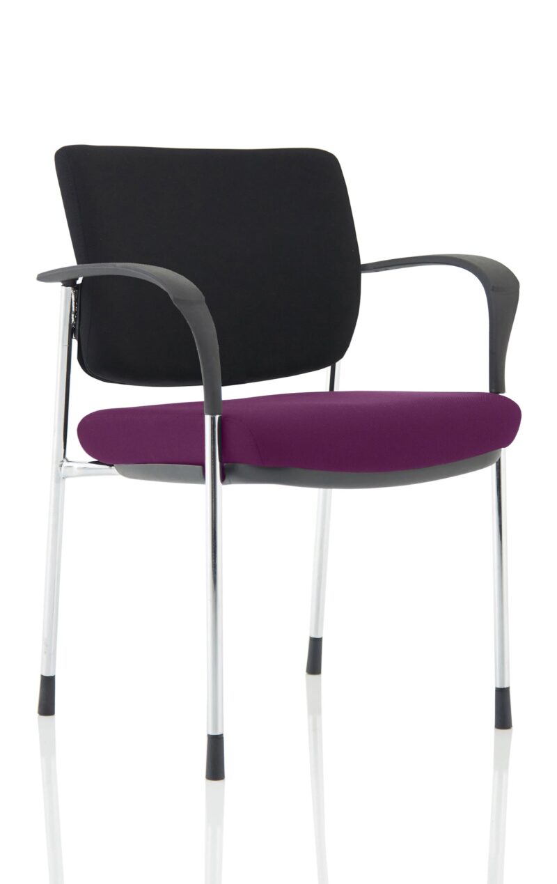 Brunswick Deluxe Medium Back Stacking Visitor Office Chair with Arms Bespoke - Image 16