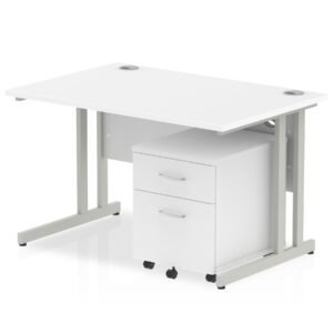 Impulse 1200mm Cantilever Straight Desk With Mobile Pedestal - Image 15