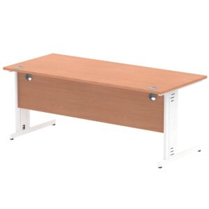 Impulse 1800mm Straight Desk Cable Managed Leg - Image 65
