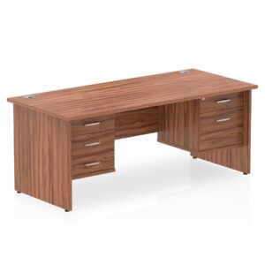 Impulse 1600mm Panel End Straight Desk With Two Fixed Pedestal - Image 13