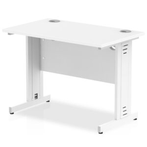 Impulse 1000mm Slimline Desk Cable Managed Leg - Image 12