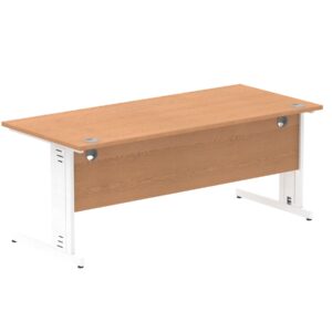 Impulse 1800mm Straight Desk Cable Managed Leg - Image 95