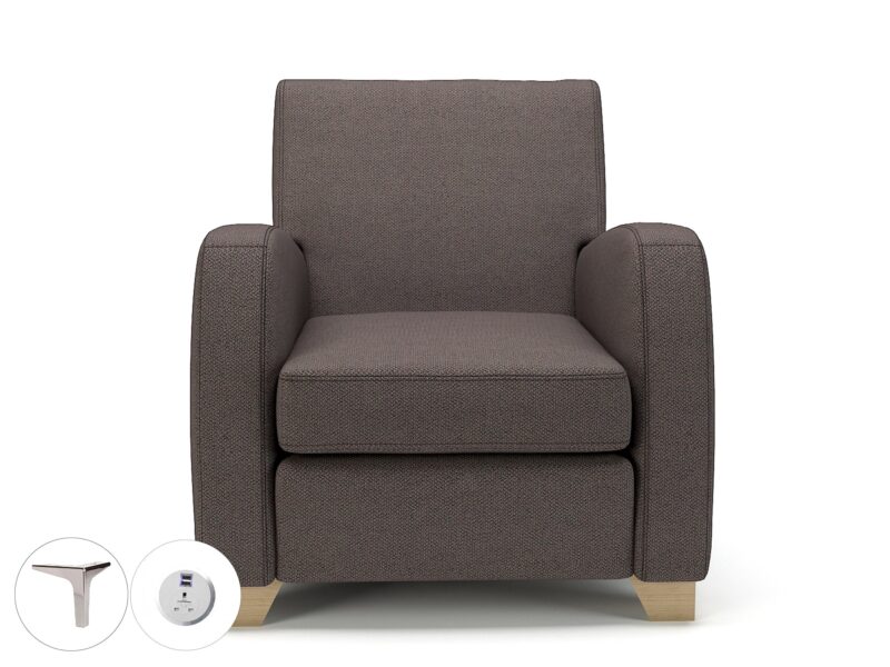Wynne 81cm Wide Armchair in Camira Era Fabric - Image 47