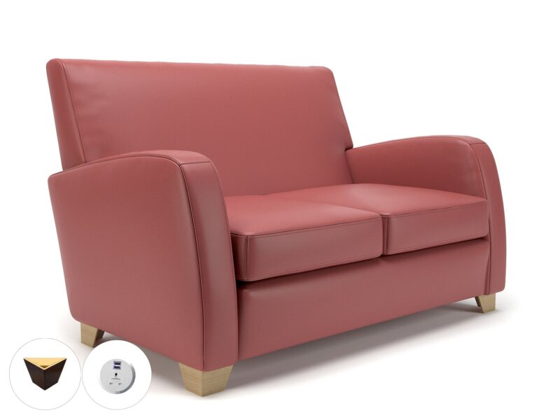 Wynne 132cm Wide Sofa in Cristina Marrone Ultima Faux Leather - Image 103