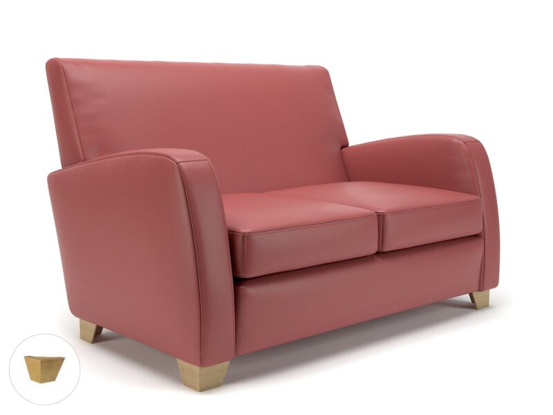 Wynne 132cm Wide Sofa in Cristina Marrone Ultima Faux Leather - Image 104