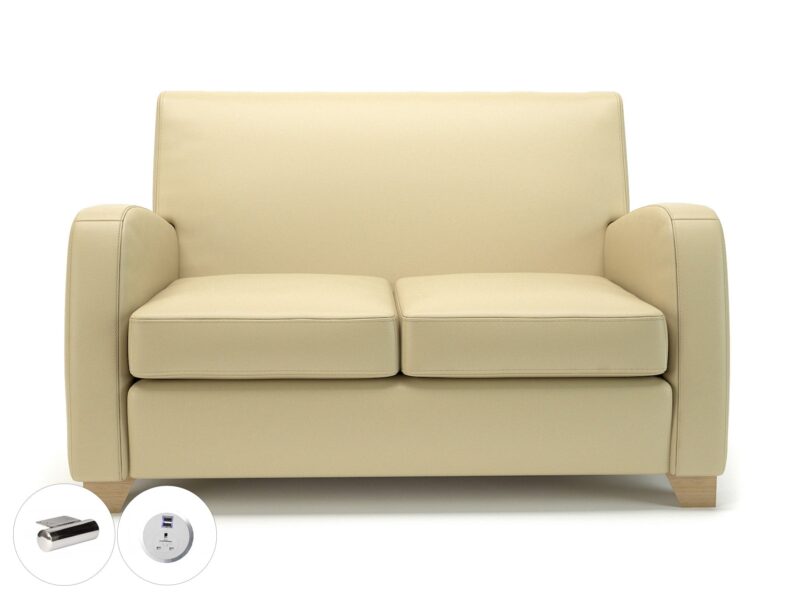 Wynne 132cm Wide Sofa in Cristina Marrone Ultima Faux Leather - Image 45