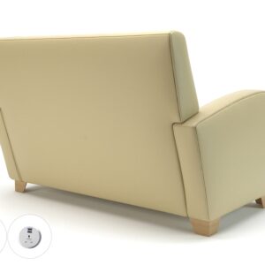 Wynne 132cm Wide Sofa in Cristina Marrone Ultima Faux Leather - Image 46