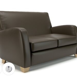 Wynne 132cm Wide Sofa in Cristina Marrone Ultima Faux Leather - Image 117