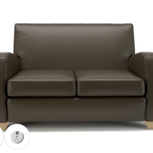 Wynne 132cm Wide Sofa in Cristina Marrone Ultima Faux Leather - Image 69