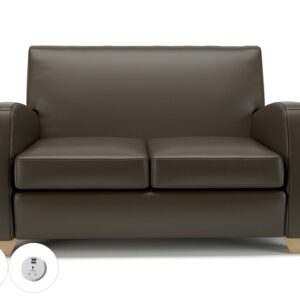 Wynne 132cm Wide Sofa in Cristina Marrone Ultima Faux Leather - Image 73