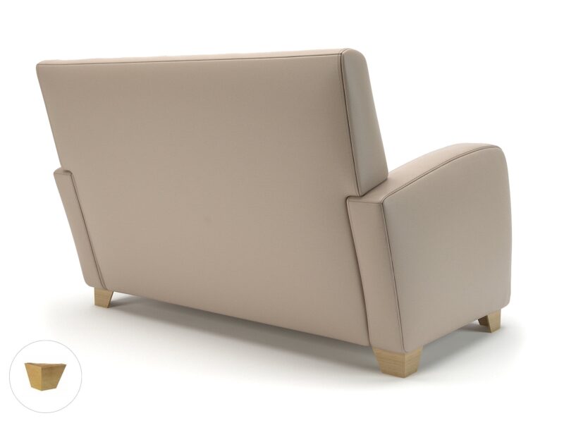 Wynne 132cm Wide Sofa in Cristina Marrone Ultima Faux Leather - Image 84