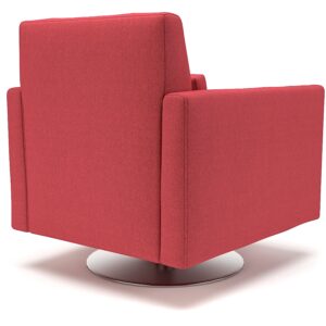 Roselle 90cm Wide Swivel Armchair in Camira Era Fabric - Image 2