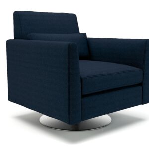 Roselle 90cm Wide Swivel Armchair in Camira Era Fabric - Image 5