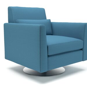 Roselle 90cm Wide Swivel Armchair in Warwick Dolly Fabric - Image 5