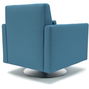 Roselle 90cm Wide Swivel Armchair in Warwick Dolly Fabric - Image 6