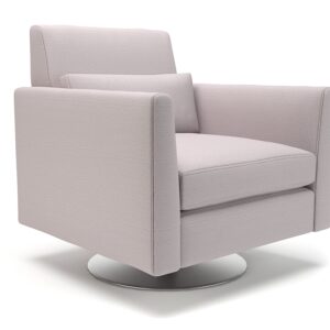 Roselle 90cm Wide Swivel Armchair in Warwick Dolly Fabric - Image 7