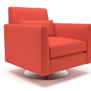 Roselle 90cm Wide Swivel Armchair in Warwick Dolly Fabric - Image 9