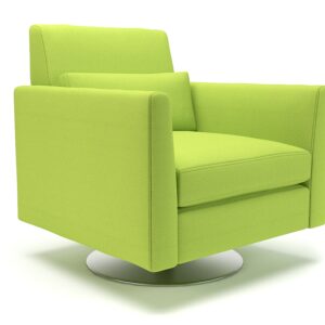 Roselle 90cm Wide Swivel Armchair in Camira Era Fabric - Image 11