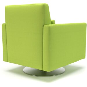 Roselle 90cm Wide Swivel Armchair in Camira Era Fabric - Image 12