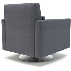 Roselle 90cm Wide Swivel Armchair in Camira Era Fabric - Image 14