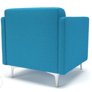 Napa Slim Arm 75cm Wide Armchair in Camira Era Fabric - Image 21
