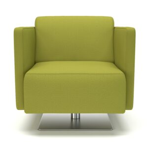 Napa Slim Arm 75cm Wide Swivel Armchair in Warwick Dolly Fabric - Image 2