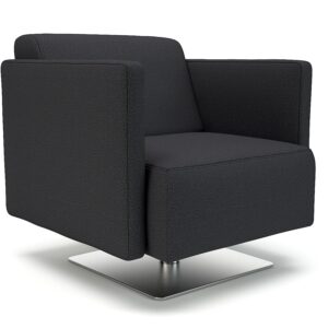 Napa Slim Arm 75cm Wide Swivel Armchair in Warwick Dolly Fabric - Image 4
