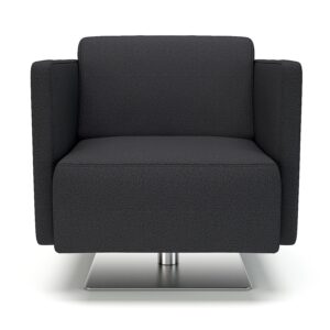 Napa Slim Arm 75cm Wide Swivel Armchair in Warwick Dolly Fabric - Image 5