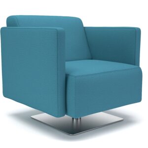 Napa Slim Arm 75cm Wide Swivel Armchair in Warwick Dolly Fabric - Image 7
