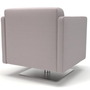 Napa Slim Arm 75cm Wide Swivel Armchair in Warwick Dolly Fabric - Image 12