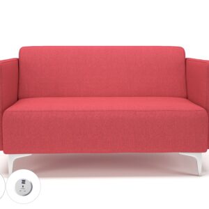 Napa Slim Arm 125cm Wide Sofa in Camira Era Fabric with Socket - Image 8