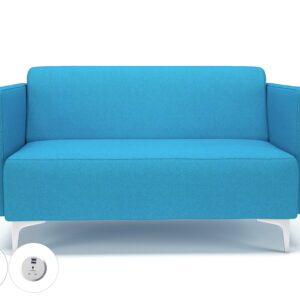 Napa Slim Arm 125cm Wide Sofa in Camira Era Fabric with Socket - Image 20