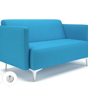 Napa Slim Arm 125cm Wide Sofa in Camira Era Fabric with Socket - Image 22
