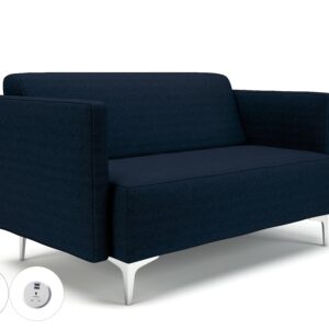 Napa Slim Arm 125cm Wide Sofa in Camira Era Fabric with Socket - Image 28