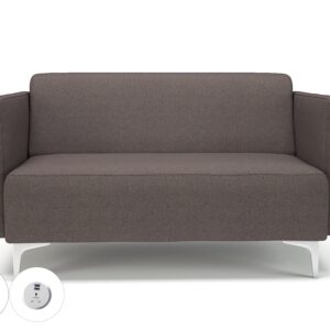 Napa Slim Arm 125cm Wide Sofa in Camira Era Fabric with Socket - Image 47