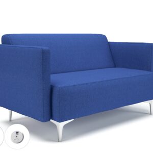 Napa Slim Arm 125cm Wide Sofa in Camira Era Fabric with Socket - Image 58