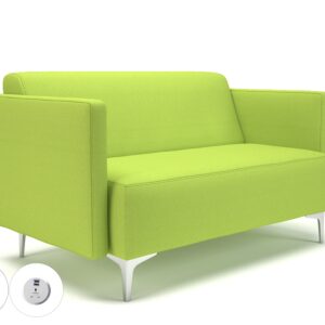 Napa Slim Arm 125cm Wide Sofa in Camira Era Fabric with Socket - Image 70