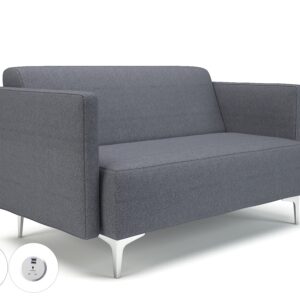 Napa Slim Arm 125cm Wide Sofa in Camira Era Fabric with Socket - Image 76
