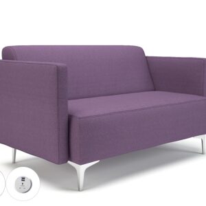Napa Slim Arm 125cm Wide Sofa in Camira Era Fabric with Socket - Image 94