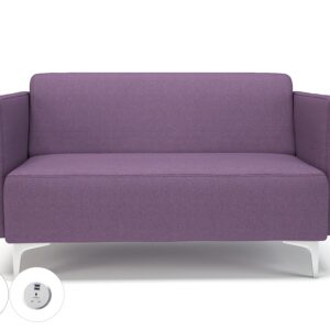 Napa Slim Arm 125cm Wide Sofa in Camira Era Fabric with Socket - Image 95