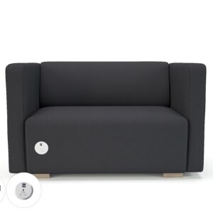 Carmel 130cm Wide Sofa in Warwick Dolly Fabric with Socket - Image 11