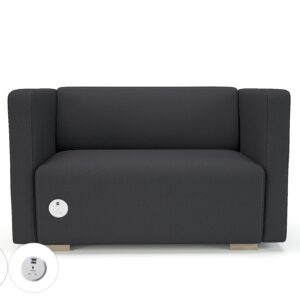 Carmel 130cm Wide Sofa in Warwick Dolly Fabric with Socket - Image 17